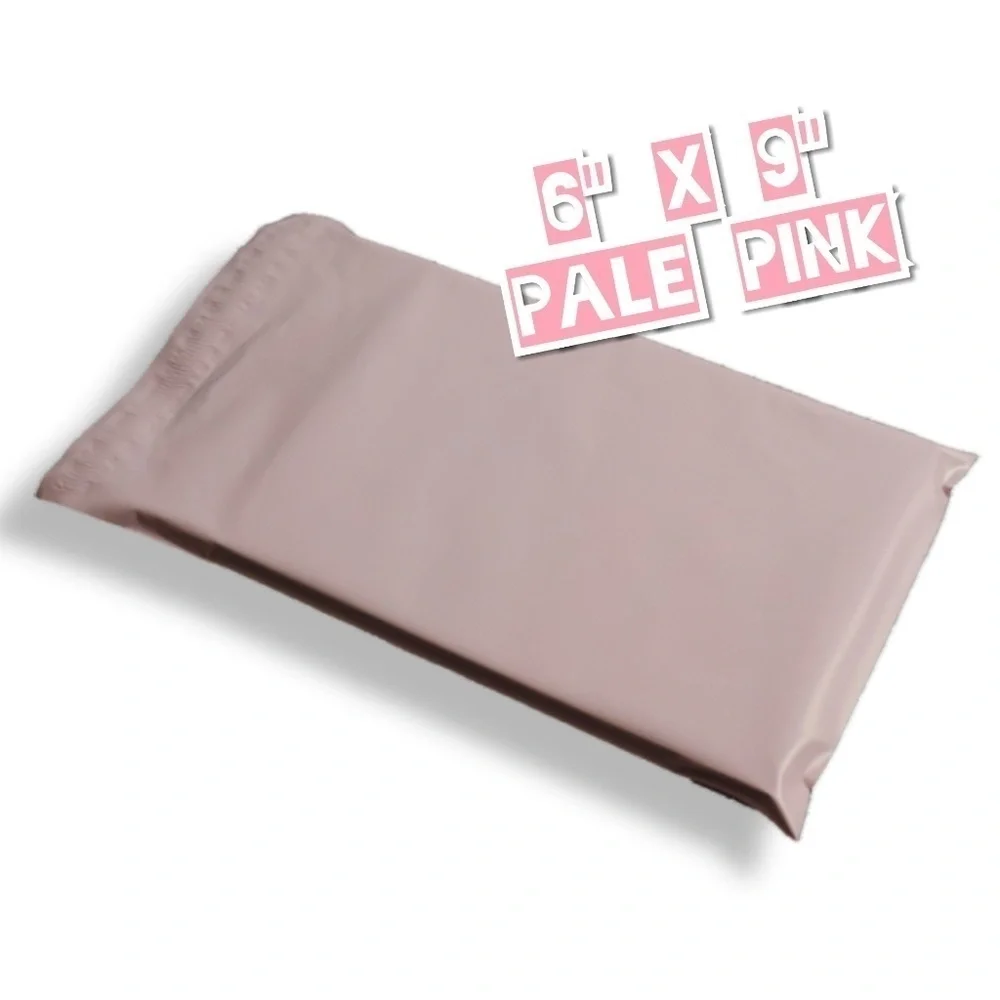 50 Poly Mailers 6x9 Pale Pink
